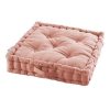 Coupon 🎁 Paris Prix Coussin De Sol Déco Panama 45x45cm Rose Poudré 😍 13