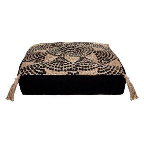 Les meilleures critiques de 💯 Coussin De Sol Jute Mandala 38x38cm Noir 🛒 1