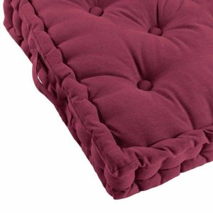 Promo 👍 Paris Prix Coussin De Sol Déco Panama 45x45cm Bordeaux 👍 7