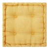 Coupon 🔥 Coussin De Sol Carré Otto 40x40cm Ocre 👍 13