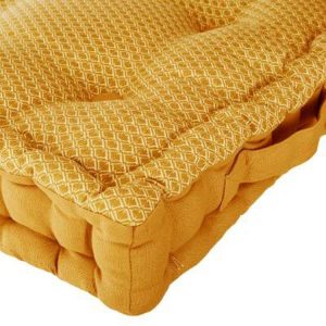 Coupon 🔥 Coussin De Sol Carré Otto 40x40cm Ocre 👍 7