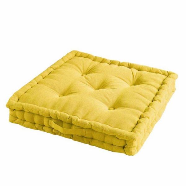 Les meilleures critiques de 🛒 Paris Prix Coussin De Sol Pacifique 60x60cm Jaune ⌛ 1