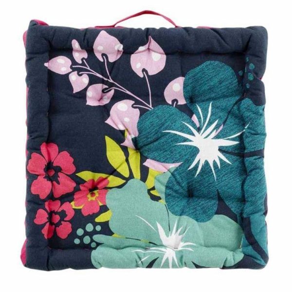 De gros 🧨 Paris Prix Coussin De Sol Imprimé Hawai 45x45cm Bleu 😍 1