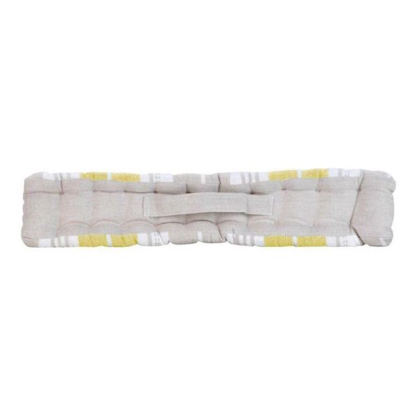 Bon marché 🤩 Paris Prix Coussin De Sol En Coton Naturaline 45x45cm Jaune ⭐ 3