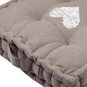 De gros 🎁 Lovely Casa Coussin De Sol 45×45 Cm Meane Taupe Coton 🤩 7