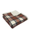 Tout neuf ✔️ ACTUEL Plaid Double Face Motif écossais/sherpa 150g/m² SANTA WORKSHOP ⌛ 8