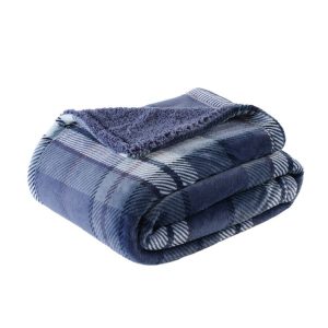 Meilleure vente 🧨 ACTUEL Couverture Double Face Motif écossais/sherpa 200g/m² SCOTTISH 🤩 10