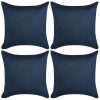 Top 10 🤩 VIDAXL Housse De Coussin 4 Pcs 80x80cm Polyester Faux Daim Bleu Marin 😉 13