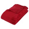 Budget 🤩 ATMOSPHERA Plaid En Microfibre – 125 X 150 Cm – Rouge 🎁 13