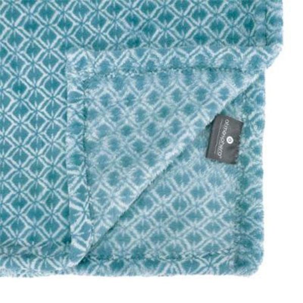 Meilleure vente ❤️ Plaid Flanelle Imprimé Otto 125x150cm Bleu 🛒 3