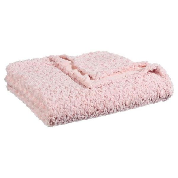 Acheter 🎉 Plaid Imitation Fourrure Bouclée 180x230cm Rose 🤩 1