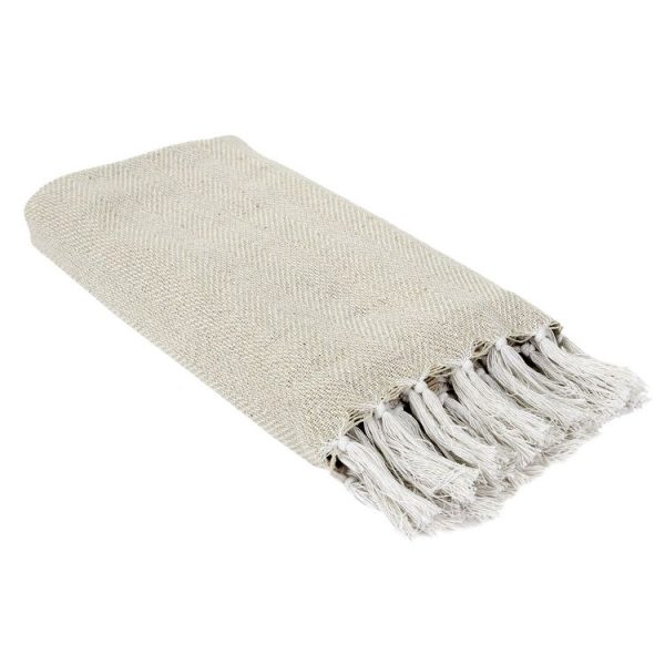 Promo 🤩 TOILINUX Plaid Jacquard – Beige 🎉 1