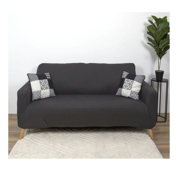 Tout neuf 😉 The Home Deco Factory Housse Extensible Pour Canapé 2 Places – Gris – 170 X 80 Cm 💯 3