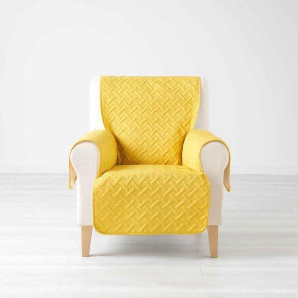 Le moins cher 💯 Paris Prix Protège Fauteuil Lounge 165x179cm Jaune 🛒 1