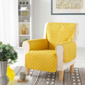 Le moins cher 💯 Paris Prix Protège Fauteuil Lounge 165x179cm Jaune 🛒 9