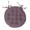 Meilleure vente 🌟 Galette De Chaise Ronde Leana 38cm Taupe 🎉 10