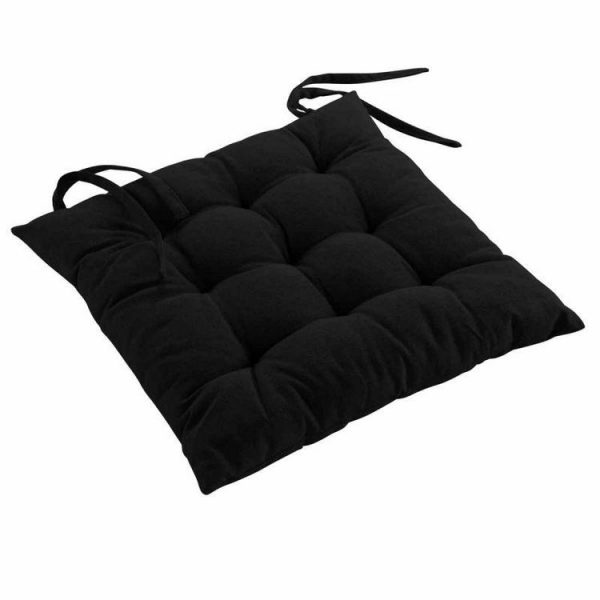 Meilleure affaire 🌟 Paris Prix Coussin De Chaise Mistral 40x40cm Noir 💯 1