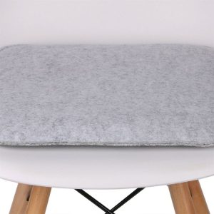 Le moins cher 🎉 IDIMEX Lot De 4 Coussins D’assise ROMEO Pour Chaises Ou Fauteuils De Salle à Manger Ou Bureau, Galettes De Chaise Carrées En Tissu Blanc ✔️ 9