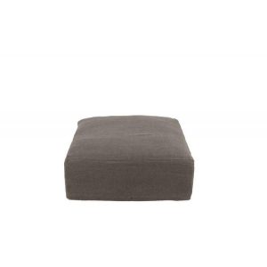 Coupon 👍 Paris Prix Housse Pour Pouf Monaco 105x105cm Taupe 😍 9