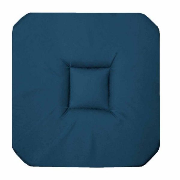 Meilleure vente 😍 Paris Prix Galette De Chaise Panama 36x36cm Bleu Marine 🛒 1