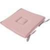 Meilleure vente ⭐ Galette De Chaise Uni Effet Bachette – 40 X 40 Cm – Rose ✔️ 11