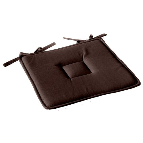 De gros 💯 Galette De Chaise Plate Panama – 40 Cm X 40 Cm – Marron Chocolat Fondant 👍 1