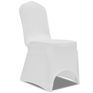 Vente flash 🎁 VIDAXL Housses Elastiques De Chaise Blanc 18 Pcs ⌛ 7