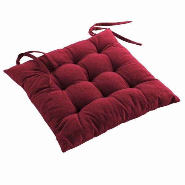 Le moins cher 👍 Paris Prix Coussin De Chaise Mistral 40x40cm Bordeaux 🔥 1