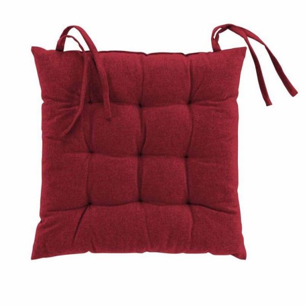 Le moins cher 👍 Paris Prix Coussin De Chaise Mistral 40x40cm Bordeaux 🔥 3