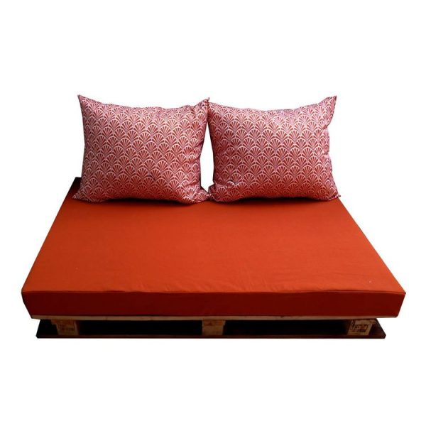 Bon marché 🧨 Jardin Privé Ensemble 3 Coussins Palette 119x80x10 Cm Paprika NORVEGE 👍 1