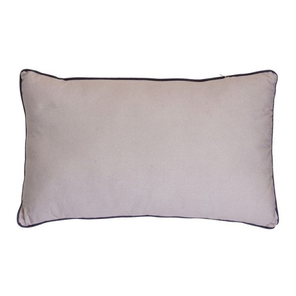 Bon marché 👍 ACTUEL Coussin Déco Déhoussable En Coton Motif Rayures Finition Passepoil ⌛ 3