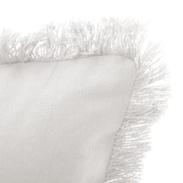 Meilleure vente 😀 ATMOSPHERA Coussin Déco Déhoussable Contour Franges En Coton ⌛ 6