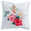 Le moins cher 🎁 Paris Prix Coussin Déco Jardin Exotique 40x40cm Blanc ⭐ 7