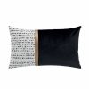 Meilleure vente ✔️ Paris Prix Coussin Déco Imprimé Kenza 30x50cm Noir 😀 13