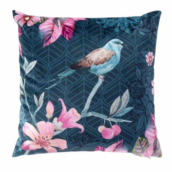 Grosses soldes 🥰 Paris Prix Housse De Coussin Déco Christina 40x40cm Bleu 😉 1