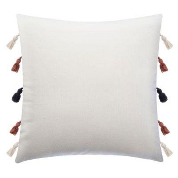 Vente flash 🎁 Housse De Coussin Imprimé Ray 40x40cm Ivoire ❤️ 3