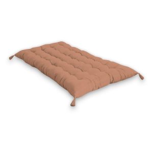 Meilleur prix 🎉 Matelas De Sol Uni En Coton Finition Pompons ⭐ 8